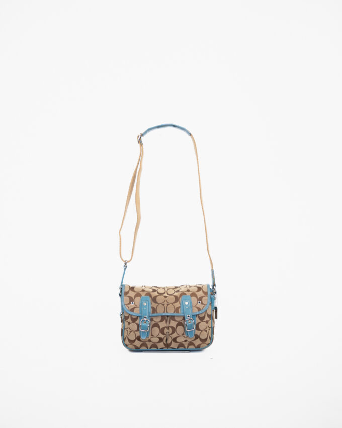Vintage Coach Signature Buckle Crossbody