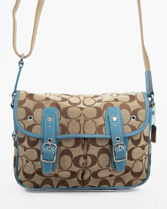 Vintage Coach Signature Buckle Crossbody