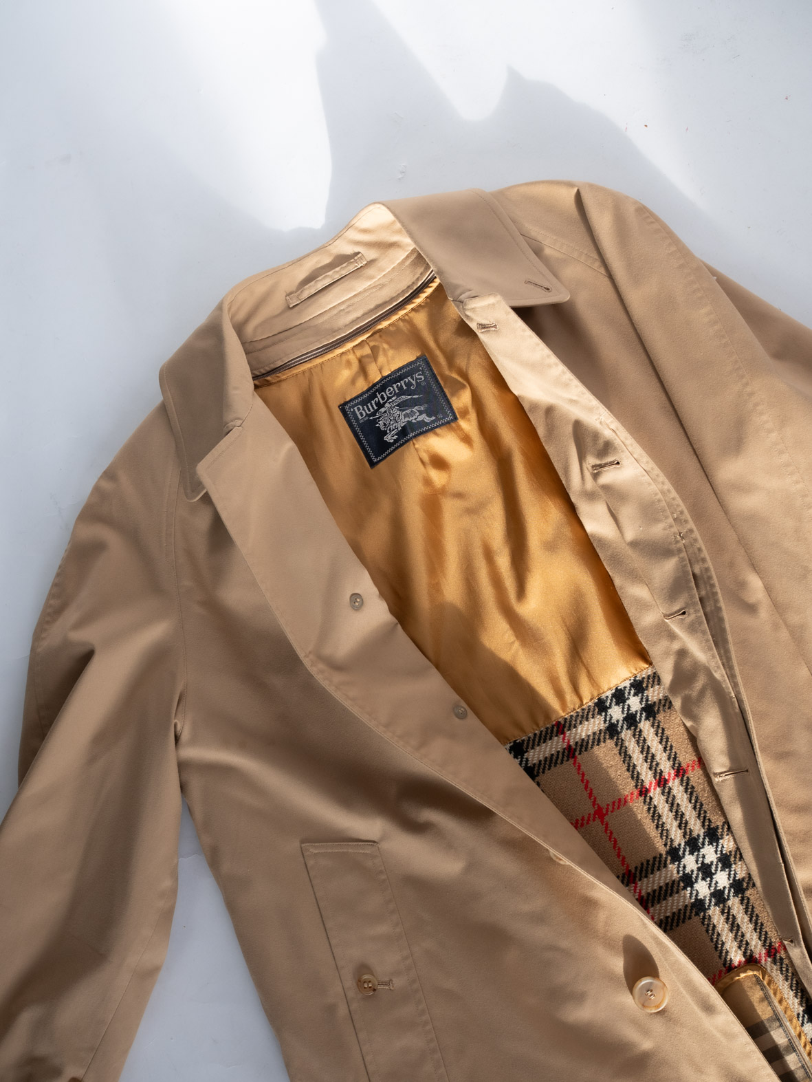 Vintage Burberrys Beige Coat with Removable Lining - S - Image 2