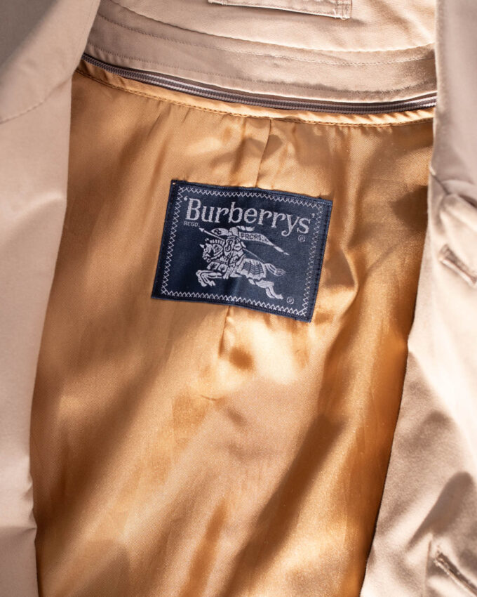 Vintage Burberrys Beige Coat with Removable Lining - S