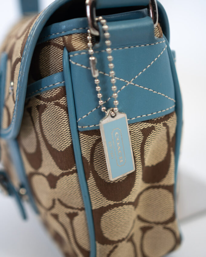 Vintage Coach Signature Buckle Crossbody